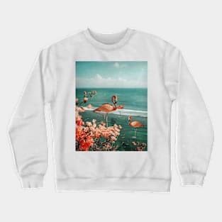 Flamingo Beach Crewneck Sweatshirt